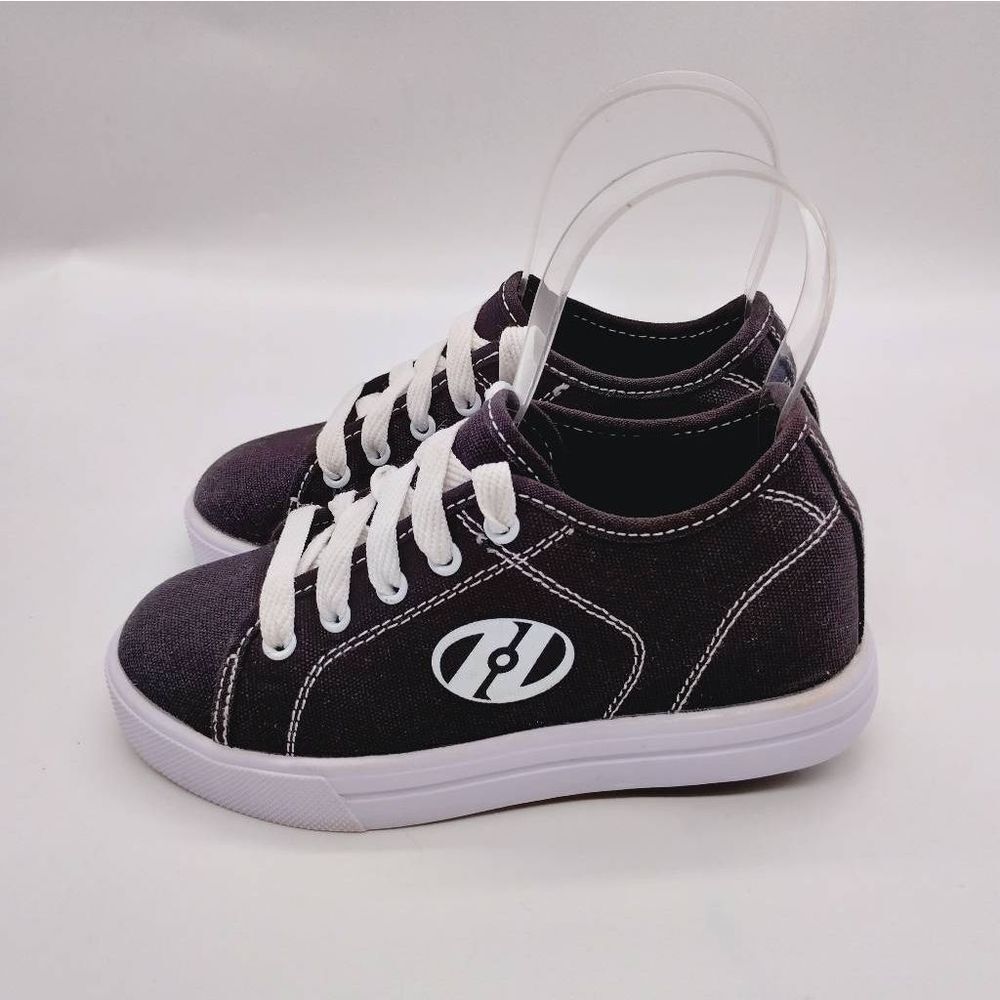 Heelys Black Canvas Skate Sneakers‎ Youth Kids Size 1 Heelys, Skates, Shoes